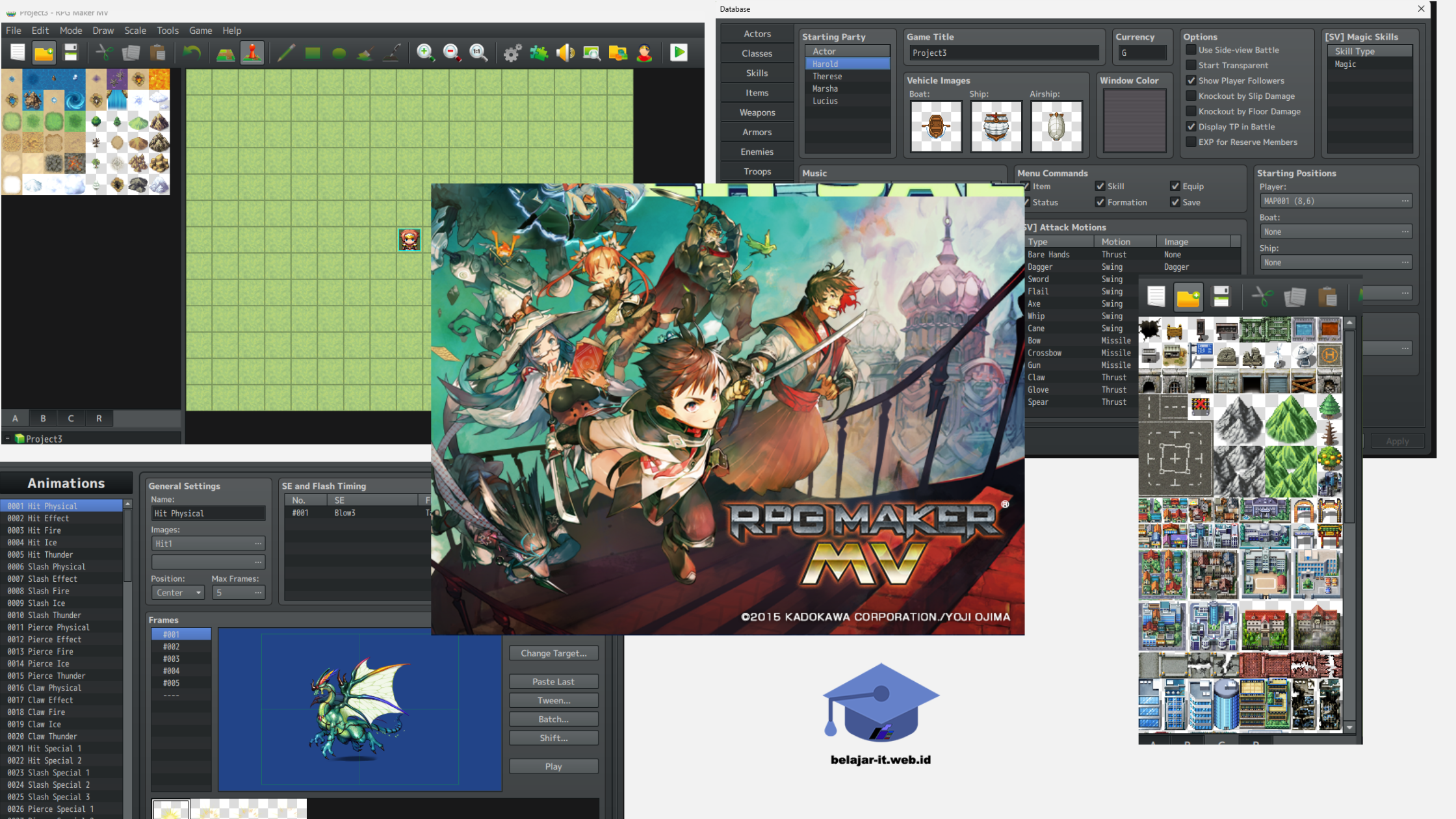 RPG MAKER MV - Platform Game 2D Pengenalan